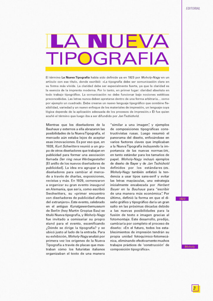Tipografía en publicaciones periódicas