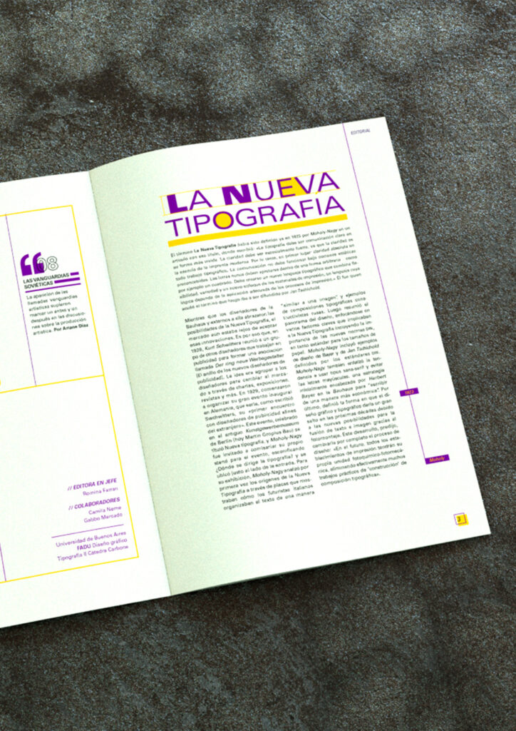 Tipografía en publicaciones periódicas