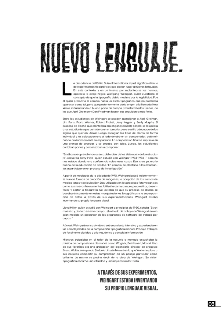 Tipografía en publicaciones periódicas