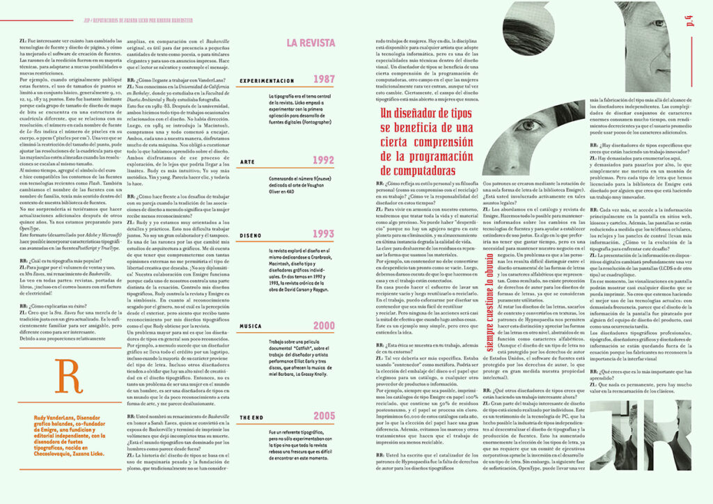 Tipografía en publicaciones periódicas