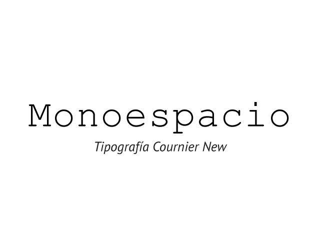 MONOESPACIADO